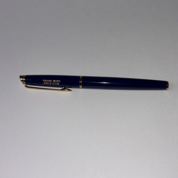 Waterman Paris Blue Ballpoint Pen (Accu Check advertising) in box gold - Picture 3 of 7